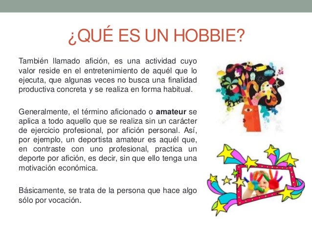 Diapostivia sobre hobbies