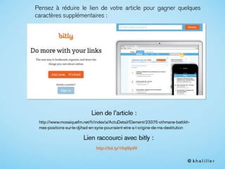 Pensez à réduire le lien de votre article pour gagner quelques
caractères supplémentaires :
 