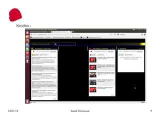 Netvibes :

24/01/14

Sarah Vercasson

9

 