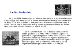 Justice, pardon et réconciliation. — 05. L’Algérie et la France de 1830 à 1962