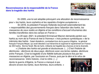 Justice, pardon et réconciliation. — 05b. L’Algérie et la France depuis 1962