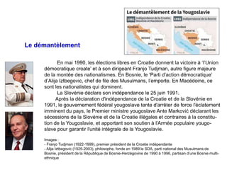 Mémoire et reconnaissance de crimes du passé. — 10. La mémoire des crimes des guerres dans l'Ex-Yougoslavie