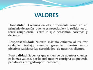 VISIÓNSer una empresa líder en el mercado textil a nivel nacional e internacional, consolidándonos como una exportadora reconocida obteniendo una certificación de calidad ISO.