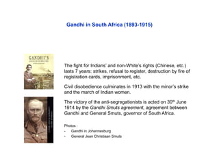 History and actors of nonviolence. — 02. Gandhi | PPT