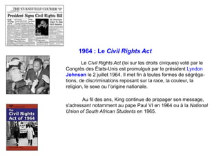 Histoire et figures de la non-violence. — 04b. Martin Luther King (1929-1968)