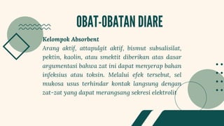 penyakit diare dan pengobatan nya di farmakologi | PDF