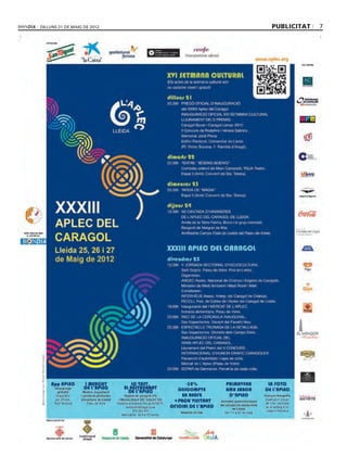 dilluns 21 de maig de 2012   PUBLICITAT   7
 