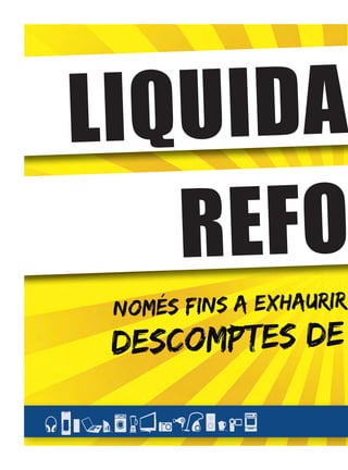 LIQ UIDA
                             REFO
                                     NOMÉS FI ns a exhaurir
                                     des cOMPTES de

BONDIA_MIRO_STOCK_04_11_012.indd 1
 