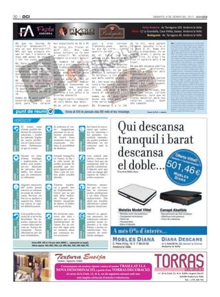 30                                  OCI                                                                                                                                                                            DIMARTS, 8 DE GENER DEL 2013


                                                                                                                                                                                                          Festa Andorra · Av Tarragona 103. Andorra la Vella
                                                                                                                                                                                               Píkilo · C/ La Grandalla, Casa Vilella, baixos. Andorra la Vella
                                                                                                                                                                                                              Bodegueta · Av. Tarragona 46. Andorra la Vella

     BD que no haviem de                                                                        mui enpurtante de 40 a 45                                        azul   q  vive  correos      de la nit, vaig perdre                Avís: En compliment del que preveu la Llei 15/2003 Qualiﬁ-
                                                                                                                                                                                                                                    cada de Protecció de Dades Personals, de 18 de desembre,
     retallar despeses??? I                                                                     Bd Chico dls Flores dl                                           franceses.pues    marca      la meva gosseta Lila a                us informem que les vostres dades personals passaran a
     ara un nou ministeri???                                                                    golf   J37..   Nse   como                                        tu dia he sitio...libre      la zona d St. Roma dls                formar part d’un ﬁtxer automatitzat, a què acordeu el vostre
                                                                                                                                                                                                                                    consentiment, la ﬁnalitat del qual és la gestió dels missatges
     Més val que pleguin els                                                                    estas soltero cn lo bno                                          apartir 20:00h               Vilars a Engordany. Es un             SMS. El responsable del ﬁtxer és la SOCIETAT LA VEU DEL
     que hi han i n’entrin de                                                                   k estas!!! Me alegras                                            BD   el  futur   cap   de    setter blanc i porta un               POBLE SA, on podeu exercir el drets d’accés, rectiﬁcació,
     nous amb ganes de penkar                                                                   siempre la vista!! Bess!!                                        govern ja es ministre de     arnes lila. Si algu l’ha              cancel·lació i oposició. Us informem que les vostres dades no
                                                                                                                                                                                                                                    seran cedides. Els missatges es publiquen literalment, d’acord
     i fer les coses que toca                                                                                                                                    presidencia, pas a pas       vist li agraire molt k em             amb el contingut rebut a la redacció del BONDIA. No obstant,
                                                                                                Bd hombre 50 aos sin                                                                          truki.                                el diari es reserva el dret de publicació i no es responsabilitza
     Bd. Para la chica k estava                                                                 vicios y sin compromissos                                        BD señora que la maquina                                           de les opinions expressades en aquesta secció. L’USUARI es
     domingo por la maana en                                                                    con trabajo estable coche                                        para comprobar boletos       BD apa més despesa pública            compromet a fer un ús adequat dels continguts i serveis que
                                                                                                                                                                                                                                    ofereix el BONDIA i amb caràcter enunciatiu però no limitatiu, a
     el bar de sacalma. Me                                                                      y casa desea conocer                                             sirve pa eso, no pa que      amb     nous    ministres,            no emprar-los per a (i) incórrer en activitats il·lícites, il·legals o
     alegrastes muxo los ojos                                                                   mujer edad similar para                                          llegues a ventanilla con     això sí a retallar dels               contràries a la bona fe i a l’ordre públic; (ii) difondre continguts
                                                                                                                                                                                                                                    o propaganda de caràcter racista, xenòfob, pornogràﬁc, il·legal
     kon esa ropa de deporte.                                                                   amistad e lo que surja.                                          25 boletos, y sin premio     funcionaris                           o atemptatori contra els drets humans. El BONDIA es reserva el
     Te apetece un cafe?                                                                                                                                         que mala suerte jajaja       BD Xiqui què t’han portat             dret de retirar tots els comentaris i les aportacions que vulnerin
                                                                                                Esto va para el cHef dl                                                                                                             el respecte a la dignitat de la persona, que siguin discrimina-
     BD chico de 34 busca                                                                       st jord vuelves hablar                                           Bd : per kuan una neteja d   els   reis????    Tindras             toris, xenòfobs, racistes, pornogràﬁcs, que atemptin contra la
     chica         atractiva,                                                                   d mi sin conocerme te                                            cara a les instal.lacions    feina per uns quants                  joventut o la infància, l’ordre o la seguretat pública o que, a
                                                                                                                                                                                                                                    judici seu, no resultin adequats per publicar-se. No es publicarà
     diferente de las demas q                                                                   llevaras   una   sorpresa                                        del   estadi   d’Aixovall    mesos no???                           cap missatge amb dades personals o que puguin identiﬁcar
     le guste compartir, para                                                                   te aviso se lo que vas                                           ? Dona una mica d pena       BD a diego de la vega, que
                                                                                                                                                                                                                                    una persona sense el consentiment de la persona interessada.
                                                                                                                                                                                                                                    L’usuari s’obliga a no utilitzar els serveis que es prestin amb ﬁns
     relaccion seria.de 29 a                                                                    diciendo a tus jefes a la                                        veure el seu estat.          pasa que estas callado                o efectes il·lícits o contraris al contingut del present Avís Legal,
     39                                                                                         proxima denuncia                                                                              ultimamente, sera que no
                                                                                                                                                                                                                                    lesius dels interessos o drets de tercers. L’usuari garanteix que
                                                                                                                                                                 Homen de 44 anos solo                                              la informació, el material, els continguts o les observacions
     Homen de 45 anos solo sen                                                                  Bd regalo perro rokbayler                                        busko una dona para una      tienes material para tus              que no siguin les seves pròpies dades personals i que siguin
                                                                                                                                                                                                                                    facilitats al titular del diari, no infringeixen els drets de protecció
     konprimisso   vusko   una                                                                  de seis meses muy majo                                           vida seria mane              retailas   jajaja,    buen            de dades personals ni cap altra disposició legal. La informació,
     dona para una relacon                                                                                                                                                                    año campeón                           els materials, els continguts, les opinions o les observacions
                                                                                                BD.de chico del peugeot                                          BD. Diumenge 6 a ls 10h                                            que l’usuari faciliti al titular es consideraran no conﬁdencials, i
                                                                                                                                                                                                                                    es reservarà el dret a usar-les de la forma que consideri més
                                                                                                                                                                                                                                    adequada. La relació entre LA VEU DEL POBLE i l’USUARI se
                                                                                                            Envia al 555 la paraula clau BD més el teu missatge.                                             Cost: 0,75 € + cànon
                                                                                                                                                                                                                                    sotmet a la jurisdicció del Principat d’Andorra.




  HORÒSCOP
                                   El vostre estat                                              Es potencia el vos-                                         En l’amor és conve-
                                   d’ànim positiu mi-                                           tre    magnetisme                                           nient que contro-
                                   llorarà les relacions                                        personal en les re-                                         leu les emocions i
                                   amoroses i també                                             lacions personals.                                          les paraules. Les
                                   les laborals. Vigília                                        Hi haurà bons                                               actituds immadu-
                                   de canvis proﬁto-                                            moments entre els                                           res poden sembrar
                                                                    21 abril - 21 maig
        21 març - 20 abril




                                                                                                                               22 maig - 21 juny




                                   sos en l’àrea econò-                                         enamorats.     Tin-                                         diﬁcultats en les
                                                                                                                        BESSONS




                                   mica. Defensareu                                             dreu la possibilitat                                        relacions amb la
                                                             TAURE
ÀRIES




                                   el que és vostre.                                            de destacar.                                                parella.


                                   Davant un estat                                              Jornada tranquil·la                                         Una actitud més
                                   d’ànim nostàlgic                                             en l’amor, la llar i                                        oberta i sincera en
                                   i malenconiós, el                                            la vida social, de                                          l’amor farà que els
                                   millor serà mante-                                           moltes novetats. És                                         sentiments amb la
                                                                                                                              24 agost - 23 setembre




                                   nir-vos allunyats                                            possible que sor-                                           parella s’aclareixin.
                                                                    24 juliol - 23 agost




                                   de persones ines-                                            geixi alguna adver-                                         L’objectiu serà que
       22 juny - 23 juliol




                                   tables. No deixeu                                            sitat o que els vos-                                        cada un sàpiga què
                                   que els comentaris                                           tres plans resultin                                         esperar de l’altre i
CRANC




                                                                                                                        VERGE
                                                             LLEÓ




                                   us inﬂueixin.                                                alterats.                                                   evitar sorpreses.


                                   Algunes situacions                                           Tindreu     tendèn-                                         Històries amoro-
                                   del vostre passat                                            cia a gaudir més                                            ses que no s’aca-
                                   amorós us sumiran                                            de l’espiritualitat i                                       ben de concretar
                                                                                                                                23 novembre - 21 desembre
                                                                     24 octubre - 22 novembre




                                   en estats de malen-                                          l’amor que no pas                                           poden predisposar
        24 setembre - 23 octubre




                                   conia. Reviure els                                           dels béns materi-                                           a un estat d’ànim
                                   fets no us ajudarà a                                         als. Davant pro-                                            malenconiós. Dia
                                   superar-los. Inten-                                          blemes inesperats                                           ideal per resoldre
BALANÇA




                                                                                                                        SAGITARI
                                                              ESCORPÍ




                                   teu tancar el capí-                                          de diners, el millor                                        diferències i aclarir
                                   tol deﬁnitivament.                                           serà la paciència.                                          algunes situacions.


                                   Una parella no fun-                                          Els horitzons amo-                                          Atenció en qüesti-
                                   ciona bé si no hi ha                                         rosos són clars i                                           ons amoroses: les
                                   ﬂexibilitat. No in-                                          propicis per a les                                          inﬂuències celestes
                                   tenteu imposar les                                           manifestacions de                                           podrien treure es-
         22 desembre - 20 gener




                                   vostres idees tant sí                                        l’amor. Per als sol-                                        plendor a la vida
                                                                     21 gener - 19 febrer




                                                                                                                               20 febrer - 20 març




                                   com no. Tracteu de                                           ters del signe serà                                         íntima i portar in-
CAPRICORN




                                   compartir. Noves                                             un moment ideal                                             satisfaccions. S’ac-
                                                             AQUARI




                                                                                                                        PEIXOS




                                   alternatives per als                                         per començar no-                                            centuen els senti-
                                   més treballadors.                                            ves aventures.                                              ments ambigus.


                                              Envia HOR_ARI al 132 per rebre ARIES ( _ representa un espai).
                                              Altres signes: TAU, BES, CRA, LLE, VER, BAL, ESC, CAP, AQU, PEI




                                                                                                    Comuniquem als nostres clients i amics el nostre TRA SLLAT I LA
                                                                                                  NOVA DENOMINACIÓ, a partir d’ara TORRAS DECORACIÓ,
                                                                                                       al carrer de la Unió, 15, 4t A, on els seguirem atenent amb una                                                  C/ de la Unió, 15, 4t A. Edifici Argent (km 0)
                                                                                                                 més àmplia col·lecció d’articles i referències.                                                                              AD500 Andorra la Vella
                                                                                                                                                                                                                                                   Tel.: +376 348 765
 