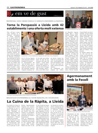 10 GASTRONOMIA   DIJOUS 7 DE FEBRER DE 2013
 