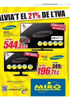 BONDIA
DIMARTS, 19 DE FEBRER DEL 2013   PUBLICITAT 09
 