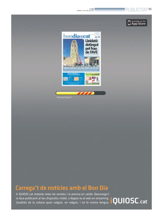 BONDIA
DIMARTS, 3 DE JUNY DEL 2014
05
PUBLICITAT
 