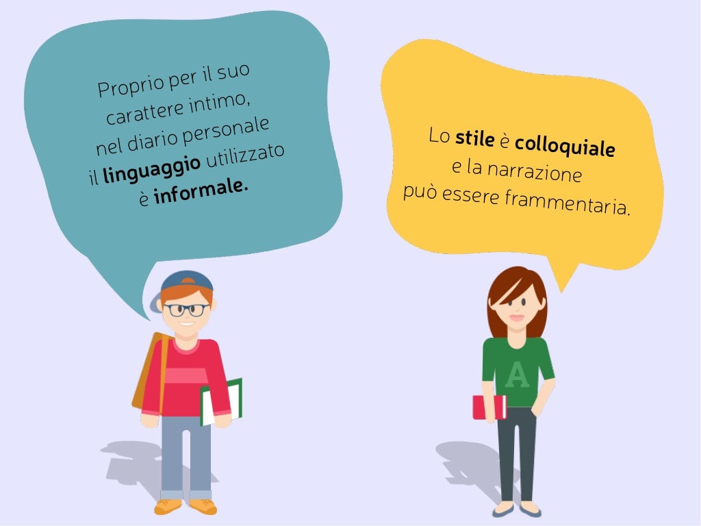 Il genere letterario del diario.