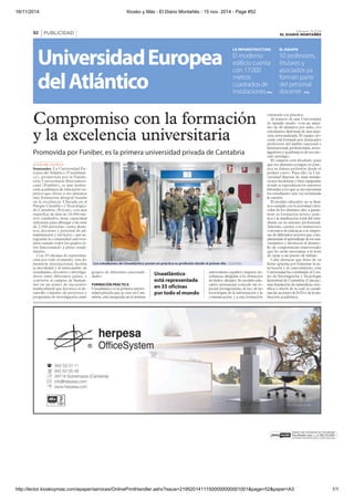 16/11/2014 Kiosko y Más - El Diario Montañés - 15 nov. 2014 - Page #52 
http://lector.kioskoymas.com/epaper/services/OnlinePrintHandler.ashx?issue=21952014111500000000001001&page=52&paper=A3 1/1 
 