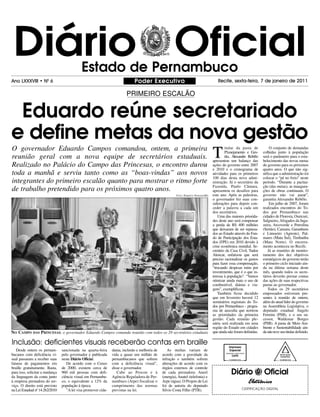 Diário Oficial                              Estado de Pernambuco
Ano LXXXVIII • N0 6                                      ...