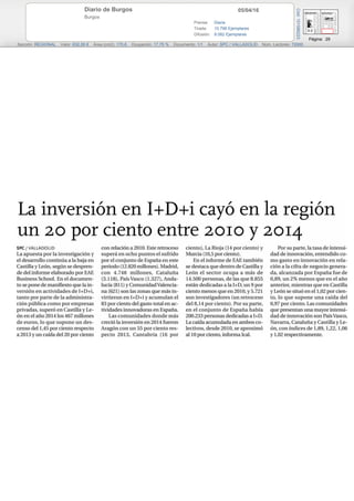 05/04/16Diario de Burgos
Burgos
Prensa: Diaria
Tirada: 10.796 Ejemplares
Difusión: 9.082 Ejemplares
Página: 29
Sección: REGIONAL Valor: 632,00 € Área (cm2): 170,6 Ocupación: 17,75 % Documento: 1/1 Autor: SPC / VALLADOLID Núm. Lectores: 72000
Cód:101586223
 