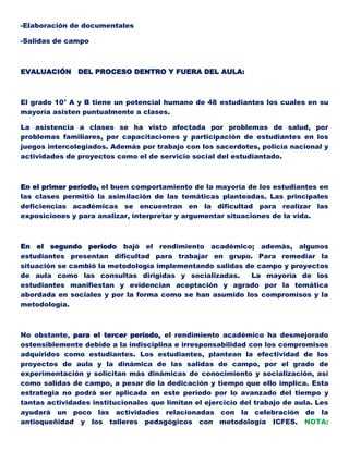 Diario de campo richar