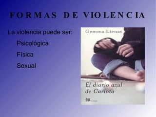 FORMAS DE VIOLENCIA La violencia puede ser: ,[object Object]