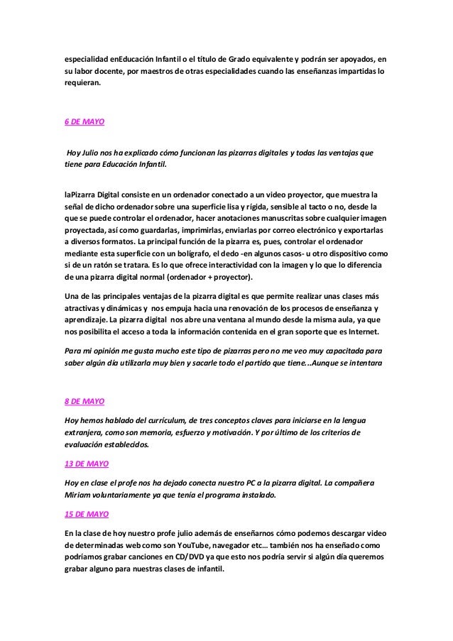 Diario de clase