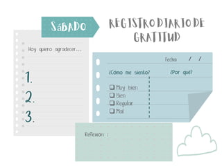 Diario de Gratitud una herramienta para cultivar el Bienestar | PDF