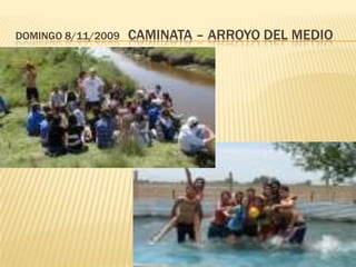 Se realizó el trabajo de caldeamiento, con música y baile, con la participación de la profesora de teatro, y el profesor de percusión del CAJ- Centro de Actividades Juveniles- que funciona los sábados.