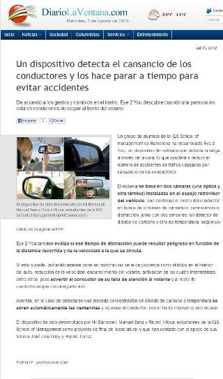 Diario laventana.com   un dispositivo detecta el cansancio de los conductores y los hace parar a tiempo para evitar accidentes