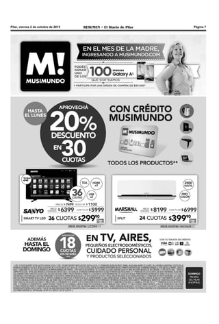 Pilar, viernes 2 de octubre de 2015 RESUMEN • El Diario de Pilar Página 7
 