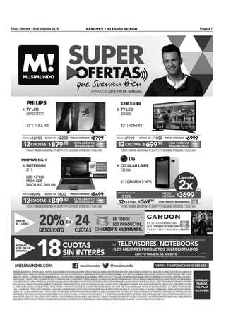 Pilar, viernes 15 de julio de 2016 RESUMEN • El Diario de Pilar Página 7
 