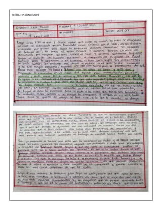 FECHA : 05 JUNIO 2019
 