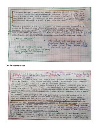 FECHA: 15 MARZO 2019
 