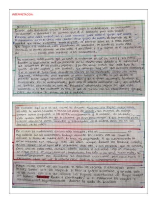 INTERPRETACION:
 