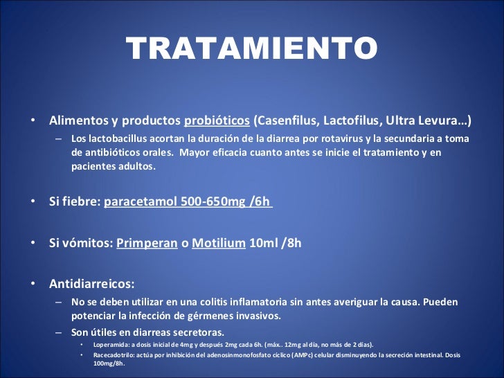 tratamiento maternity diarrea lure moco