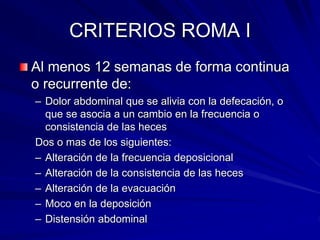 Dismotilidad intestinal: Síndrome de Intestino irritable, diarreas y ...