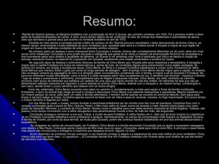Resumo:Resumo:
 Rachel de Queiroz estreou na literatura brasileira com a publicação do livro O Quinze, seu primeiro romance, em 1930. Foi a primeira mulher a fazerRachel de Queiroz estreou na literatura brasileira com a publicação do livro O Quinze, seu primeiro romance, em 1930. Foi a primeira mulher a fazer
parte da Academia Brasileira de Letras. A obra, pouco tempo depois de ser publicada, foi alvo de críticas dos intelectuais e autoridades da época,parte da Academia Brasileira de Letras. A obra, pouco tempo depois de ser publicada, foi alvo de críticas dos intelectuais e autoridades da época,
visto que abordava a grande seca que ocorreu no nordeste brasileiro no ano de 1915.visto que abordava a grande seca que ocorreu no nordeste brasileiro no ano de 1915.
 Dividida em dois planos a narração prende o leitor do começo ao fim. Rachel procurou sensibilizar o leitor descrevendo de forma crítica e, aoDividida em dois planos a narração prende o leitor do começo ao fim. Rachel procurou sensibilizar o leitor descrevendo de forma crítica e, ao
mesmo tempo, emocionante a triste realidade do povo nordestino que, assolado pela seca e a miséria social, é forçado a migrar da sua região demesmo tempo, emocionante a triste realidade do povo nordestino que, assolado pela seca e a miséria social, é forçado a migrar da sua região de
origem em busca de melhores condições de vida nos grandes centros urbanos.origem em busca de melhores condições de vida nos grandes centros urbanos.
 No primeiro plano se destaca o amor impossível entre Conceição e Vicente. Ambos são completamente diferentes um do outro, tanto em nívelNo primeiro plano se destaca o amor impossível entre Conceição e Vicente. Ambos são completamente diferentes um do outro, tanto em nível
social como intelectual. Conceição é uma jovem educada e inteligente que gosta de ler obras a respeito da emancipação feminina na sociedade e asocial como intelectual. Conceição é uma jovem educada e inteligente que gosta de ler obras a respeito da emancipação feminina na sociedade e a
luta inconstante pelos seus direitos e igualdade de gêneros. Já Vicente é um sertanejo rude, forte e obstinado que vive e se dedica à criação deluta inconstante pelos seus direitos e igualdade de gêneros. Já Vicente é um sertanejo rude, forte e obstinado que vive e se dedica à criação de
animais, sobretudo bovina, na fazenda do Logradouro em Quixadá, atualmente uma cidade universitária e turística do Ceará.animais, sobretudo bovina, na fazenda do Logradouro em Quixadá, atualmente uma cidade universitária e turística do Ceará.
 No segundo plano se destaca o sofrimento doloroso da família de Chico Bento que, forçada pela seca impiedosa e devastadora, é obrigada aNo segundo plano se destaca o sofrimento doloroso da família de Chico Bento que, forçada pela seca impiedosa e devastadora, é obrigada a
migrar para a capital Fortaleza em busca de sobrevivência e, acima de tudo, de condições dignas para sobreviverem numa região castigada, demigrar para a capital Fortaleza em busca de sobrevivência e, acima de tudo, de condições dignas para sobreviverem numa região castigada, de
tempos em tempos, por longas e duradouras secas. Chico Bento, os filhos e a esposa Cordulina trabalhavam e viviam como moradores da velhatempos em tempos, por longas e duradouras secas. Chico Bento, os filhos e a esposa Cordulina trabalhavam e viviam como moradores da velha
Dona Maroca que mandou soltar o gado por conta do longo período de estiagem. Sem emprego Chico Bento decide migrar para a capital, no entanto,Dona Maroca que mandou soltar o gado por conta do longo período de estiagem. Sem emprego Chico Bento decide migrar para a capital, no entanto,
não consegue comprar as passagens de trem e é obrigado pelas circunstâncias, juntamente com a família, a migrar a pé de Quixadá à Fortaleza. Nonão consegue comprar as passagens de trem e é obrigado pelas circunstâncias, juntamente com a família, a migrar a pé de Quixadá à Fortaleza. No
percurso enfrentam muitas dificuldades, como a fome e a sede causadas pelos raios escaldantes do sol. O alimento que levavam - rapadura e farinhapercurso enfrentam muitas dificuldades, como a fome e a sede causadas pelos raios escaldantes do sol. O alimento que levavam - rapadura e farinha
- logo se acaba e aumenta-se o sofrimento, principalmente para as frágeis e pequenas crianças. Chico Bento, em certo momento do caminho,- logo se acaba e aumenta-se o sofrimento, principalmente para as frágeis e pequenas crianças. Chico Bento, em certo momento do caminho,
encontra outro grupo de retirantes que esfolava um cadáver de uma vaca que havia morrido do mal dos chifres. Os retirantes há dias que não seencontra outro grupo de retirantes que esfolava um cadáver de uma vaca que havia morrido do mal dos chifres. Os retirantes há dias que não se
alimentavam estavam resolutos em ingerirem a carne doentia do animal. Chico Bento, dolente com a situação e, ao mesmo tempo, constrangido ealimentavam estavam resolutos em ingerirem a carne doentia do animal. Chico Bento, dolente com a situação e, ao mesmo tempo, constrangido e
com asco, decide dividir o pouco alimento que restava com os novos amigos.com asco, decide dividir o pouco alimento que restava com os novos amigos.
 Certo dia, esfaimado, Chico Bento encontra uma cabra no caminho e, sorrateiramente, a mata para saciar a fome da família moribunda.Certo dia, esfaimado, Chico Bento encontra uma cabra no caminho e, sorrateiramente, a mata para saciar a fome da família moribunda.
Entretanto, o dono do animal logo chega ao local e começa a descompor Chico Bento com palavras mesquinhas e pejorativas. Mesmo insistindo porEntretanto, o dono do animal logo chega ao local e começa a descompor Chico Bento com palavras mesquinhas e pejorativas. Mesmo insistindo por
um mísero pedaço de carne, para fazer um caldo à família esfomeada, o homem dá-lhe apenas as vísceras do animal já falecido. Sem água paraum mísero pedaço de carne, para fazer um caldo à família esfomeada, o homem dá-lhe apenas as vísceras do animal já falecido. Sem água para
limpar e sal para salgar as tripas, Cordulina apenas escorre as fezes com as mãos e assa as vísceras, insossa, no fogo improvisado. Em pouco tempolimpar e sal para salgar as tripas, Cordulina apenas escorre as fezes com as mãos e assa as vísceras, insossa, no fogo improvisado. Em pouco tempo
o mísero alimento é digerido por todos.o mísero alimento é digerido por todos.
 Um dos filhos do casal, o Josias, morreu durante a caminhada enfadonha por ter comido uma raiz crua de mandioca. Cordulina ficou com oUm dos filhos do casal, o Josias, morreu durante a caminhada enfadonha por ter comido uma raiz crua de mandioca. Cordulina ficou com o
coração confrangido após a perda do filho. Outrora, Pedro, o filho mais velho do casal, sumiu-se durante a noite. Decerto havia fugido com outrocoração confrangido após a perda do filho. Outrora, Pedro, o filho mais velho do casal, sumiu-se durante a noite. Decerto havia fugido com outro
grupo de retirantes. Mocinha, a cunhada de Chico Bento, decidiu morar e trabalhar para uma velha senhora chamada de Sinhá Eugênia. Todavia, nãogrupo de retirantes. Mocinha, a cunhada de Chico Bento, decidiu morar e trabalhar para uma velha senhora chamada de Sinhá Eugênia. Todavia, não
passou muito tempo convivendo com a velha rabugenta e saiu perambulando mundo a fora, de mão em mão, até engravidar.passou muito tempo convivendo com a velha rabugenta e saiu perambulando mundo a fora, de mão em mão, até engravidar.
 Conceição conseguiu convencer a sua avó, Inácia, a mudar-se para Fortaleza. A velha hesitou em ir, visto que há anos morava no Logradouro.Conceição conseguiu convencer a sua avó, Inácia, a mudar-se para Fortaleza. A velha hesitou em ir, visto que há anos morava no Logradouro.
Já em Fortaleza Conceição trabalhava como professora e ajudava, voluntariamente, no campo de concentração onde ficavam os flagelados da seca.Já em Fortaleza Conceição trabalhava como professora e ajudava, voluntariamente, no campo de concentração onde ficavam os flagelados da seca.
A família de Vicente, por conta da seca terrível, se muda para Quixadá, porém ele continua resoluto trabalhando em prol dos animas descarnados eA família de Vicente, por conta da seca terrível, se muda para Quixadá, porém ele continua resoluto trabalhando em prol dos animas descarnados e
esqueléticos.esqueléticos.
 Ao chegarem ao campo de concentração, em Fortaleza, Chico Bento e a família encontram Conceição que os ajuda a comprarem passagensAo chegarem ao campo de concentração, em Fortaleza, Chico Bento e a família encontram Conceição que os ajuda a comprarem passagens
com destino à São Paulo. Conceição sendo madrinha do filho mais novo do casal, o Duquinha, pede para criá-lo como filho. A princípio o casal hesita,com destino à São Paulo. Conceição sendo madrinha do filho mais novo do casal, o Duquinha, pede para criá-lo como filho. A princípio o casal hesita,
mas depois são convencidos a entregá-lo à madrinha que desejava torná-lo “alguém na vida”.mas depois são convencidos a entregá-lo à madrinha que desejava torná-lo “alguém na vida”.
 Já em dezembro as primeiras chuvas começam a cair trazendo consigo a alegria e a esperança de uma vida melhor ao povo nordestino. DonaJá em dezembro as primeiras chuvas começam a cair trazendo consigo a alegria e a esperança de uma vida melhor ao povo nordestino. Dona
Inácia volta para sua terra natal - o Logradouro -, já Conceição decide ficar em Fortaleza chateada com Vicente após ouvir boatos de que ele estavaInácia volta para sua terra natal - o Logradouro -, já Conceição decide ficar em Fortaleza chateada com Vicente após ouvir boatos de que ele estava
de namorico com Mariinha.de namorico com Mariinha.
 