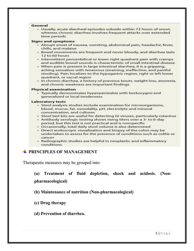 Diarrhea Pdf Diarrhea Pdf