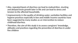 Prevalence and Prevention of Diarrhea in Children Under Five in ...