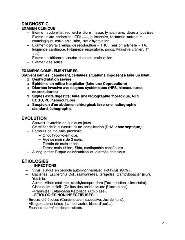 Diarrhee Aigue Du Nourrisson Diarrhee Aigue Du Nourrisson