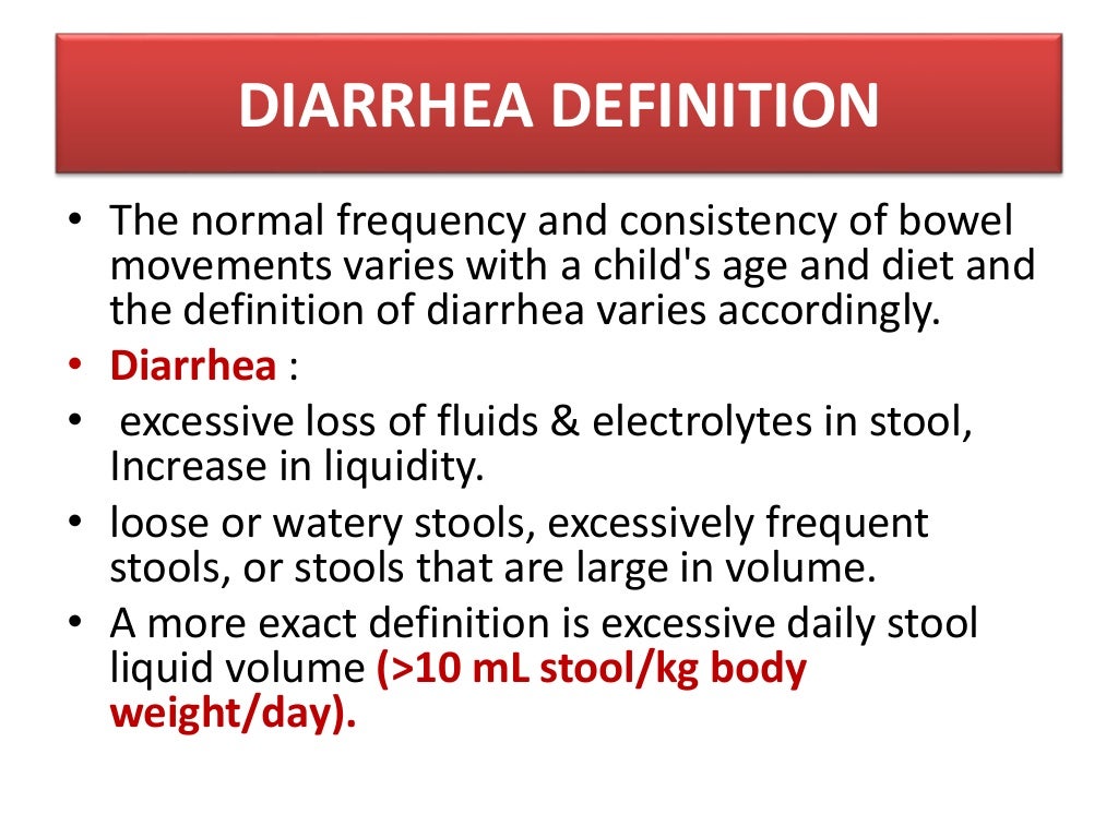 Diarrhea in children