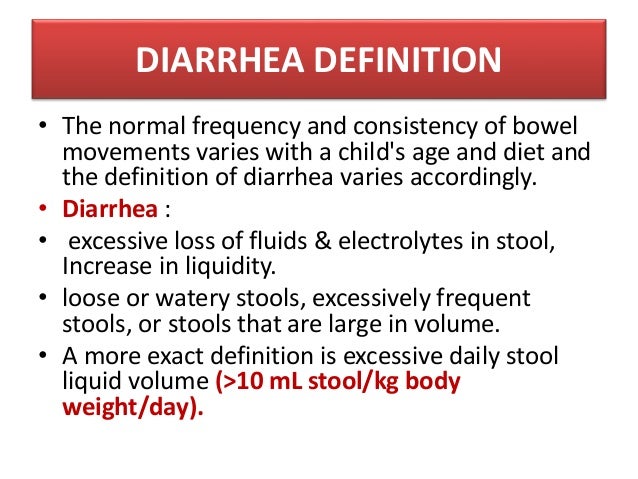 Diarrhea In Children