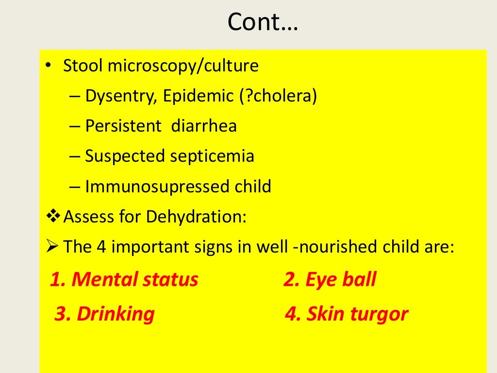Diarrheal diseases in children