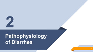7
2
Pathophysiology
of Diarrhea
 