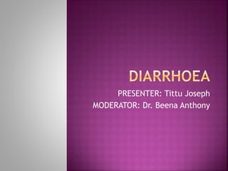 PRESENTER: Tittu Joseph
MODERATOR: Dr. Beena Anthony
 