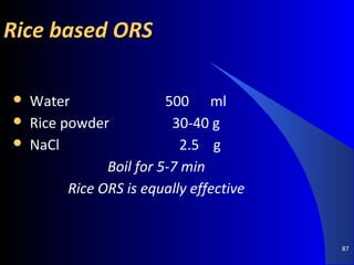 Ors Powder Rice Based Diarrhoea | PPT
