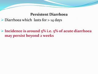 Diarrhoea prevention and control | PPTX