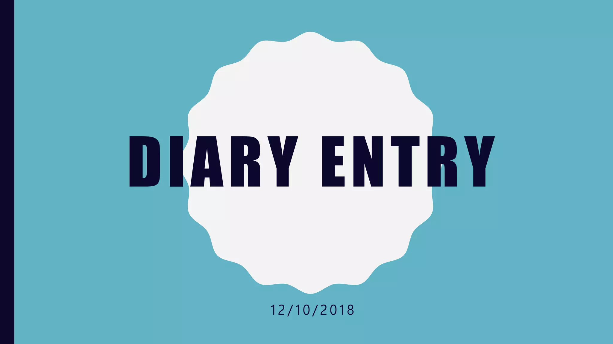 Diary entry PPT