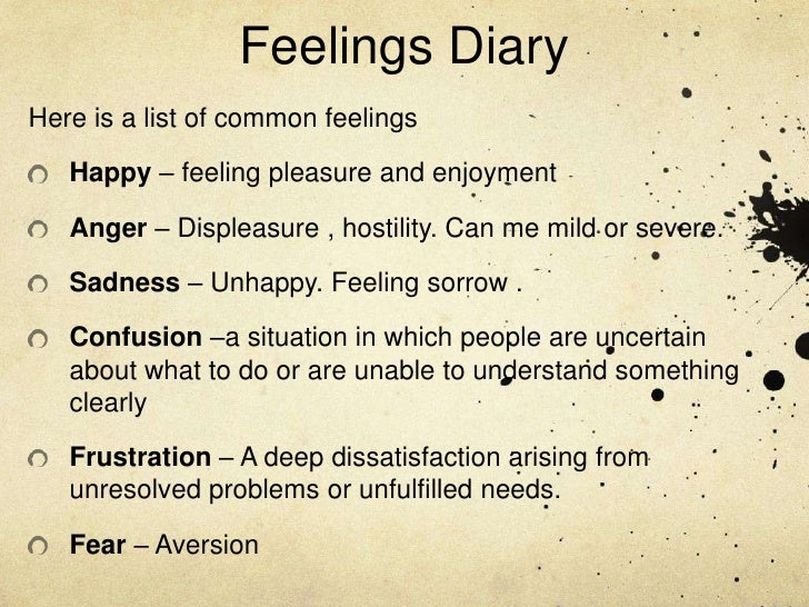 Diary presentation 12 7