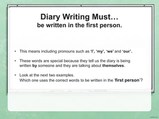 diary_writing | PPT