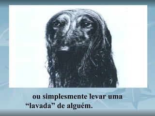 ou simplesmente levar uma “lavada” de alguém.  