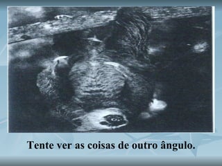 Tente ver as coisas de outro ângulo.  