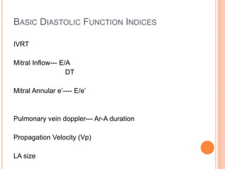 Diastolic Dysfunction 2016 Pptx